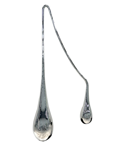 Stainless Steel Teardrop Sculpture for Interior Decoration