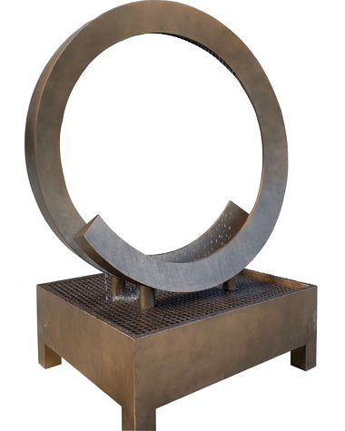 Stainless Steel Circular Sculpture for Outdoor Decoration
