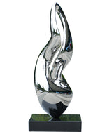 Stainless Steel Abstract Sculpture for Outdoor Decoration Elevate your outdoor space with this extraordinary stainless steel abstract sculpture, a masterful blend of