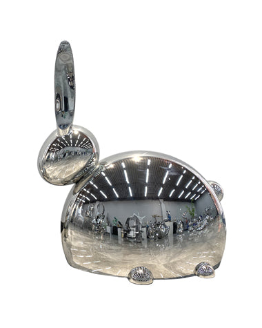 Stainless Steel Bunny Sculpture for Interior Decoration