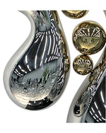 Modern Mirror - Polished Stainless Steel Indoor Decorative Sculpture