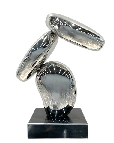 Mirror - Polished Stainless Steel Abstract Indoor Decorative Sculpture