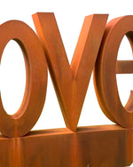 Corten Steel "LOVE" Sculpture for Outdoor Decoration