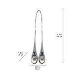 Stainless Steel Teardrop Sculpture for Interior Decoration