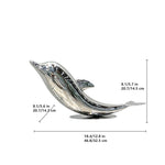 Mirror - Polished Stainless Steel Dolphin Indoor Decorative Sculpture