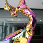 Home Decor With Colorful Steel Abstract Sculpture