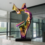 Home Decor With Colorful Steel Abstract Sculpture
