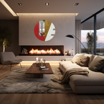 Creative steel LOVE sculpture for interior wall decor