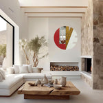 Creative steel LOVE sculpture for interior wall decor