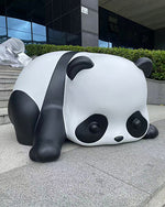 Whimsical Fiberglass Panda Statues – Life-Size Decorative Sculptures for Outdoor & Commercial Spaces