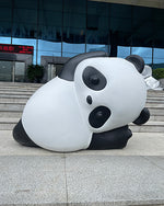 Whimsical Fiberglass Panda Statues – Life-Size Decorative Sculptures for Outdoor & Commercial Spaces