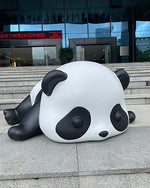 Whimsical Fiberglass Panda Statues – Life-Size Decorative Sculptures for Outdoor & Commercial Spaces