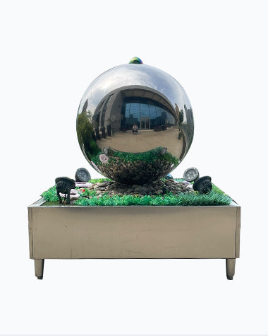 Creative sphere fountain for garden decoration