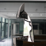 Steel abstract geometry sculpture for interior decoration