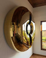 Luxury Stainless Steel Wine Cabinet with Automatic Opening – Wall-Mounted Artistic Storage