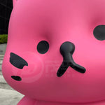 Fiberglass Lovely Cartoon Cat Sculpture For Interior Decoration