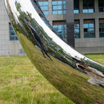 Abstract Circle Sculpture For Outdoor Landscape