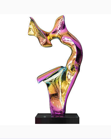 Home Decor With Colorful Steel Abstract Sculpture