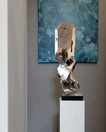 Modern Stainless Steel Sculpture for Interior Decoration