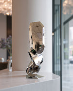 Modern Stainless Steel Sculpture for Interior Decoration
