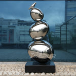 Stainless Steel Egg Sculpture For Interior Decor