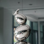 Stainless Steel Egg Sculpture For Interior Decor