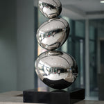 Stainless Steel Egg Sculpture For Interior Decor