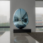 Creative steel egg sculpture for interior decor