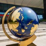 Stainless Steel Globe Sculpture For Interior Decoraion