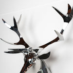 Stainless Steel Deer Head Sculpture For Wall decoration
