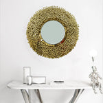 Metal art nail sculpture for wall decoration