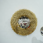 Metal art nail sculpture for wall decoration