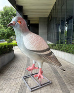 Lifelike Fiberglass Pigeon Statue – 200cm Tall
