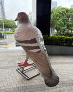 Lifelike Fiberglass Pigeon Statue – 200cm Tall