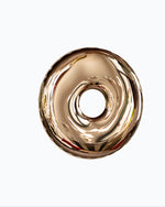 Creative steel donut sculpture for wall decoration