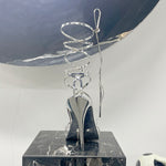 Creative Metal Art High heel Shoes Sculpture For Living Room Sculpture