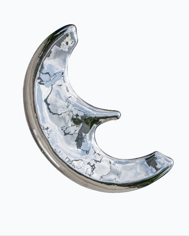 Crescent Moon Landscape Sculpture