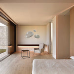 Creative Stainless Steel Pebble Sculpture For Wall Decoration