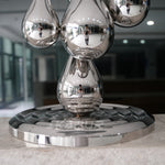 Creative Steel Water Drop Sculpture For Interior Decor