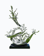 Large Outdoor Sculpture Steel Wave Sculpture For Landscape