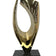 Gold - Toned Stainless Steel Abstract Interior Decor Sculpture