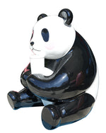 Fiberglass Panda with Beverage Sculpture for Outdoor Decoration