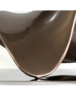 Bronze-Toned Stainless Steel Abstract Interior Decor Sculpture