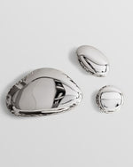 Pebble Water Drop Wall Hanging Pendant Round Wall Decoration Stainless Steel Sculpture