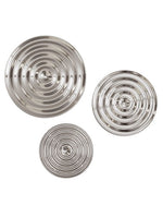 Round Corrugated Mirror Interior Stainless Steel Pendant