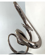 Polished Stainless Steel Abstract Sculpture for Interior Decoration