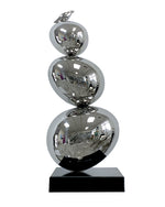 Stainless Steel Stacked Spheres Interior Decor Sculpture