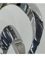 Modern Intertwined Form Stainless Steel Sculpture for Interior Spaces
