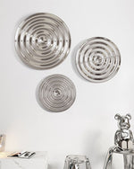 Round Corrugated Mirror Interior Stainless Steel Pendant