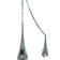 Stainless Steel Teardrop Sculpture for Interior Decoration